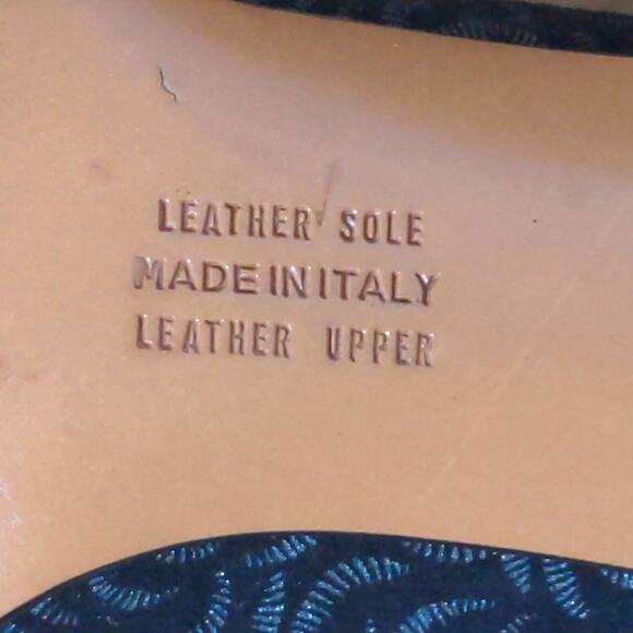 Salvatore Ferragamo Womens Classic Pump Heel Black Leather Abstract Slip On 6.5B - Picture 11 of 11